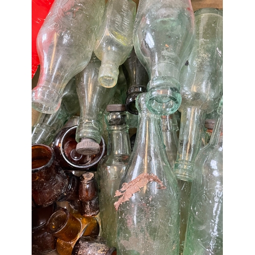 144 - Large Quantity Of Vintage & Antique Bottles & Glass