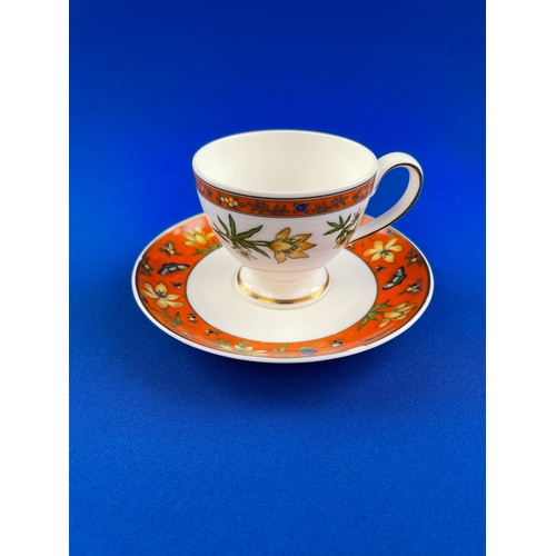 294 - Villeroy & Boch Selina Pattern Cabinet Cup & saucer. Discontinued Pattern.