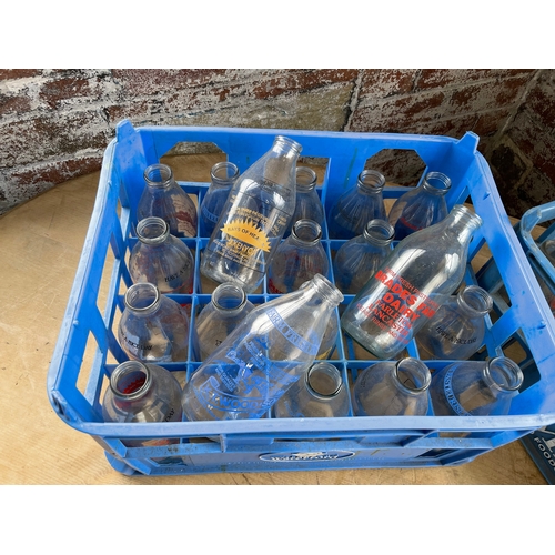 150 - Two Crates & A Quantity Of Milk Bottles