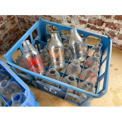 150 - Two Crates & A Quantity Of Milk Bottles