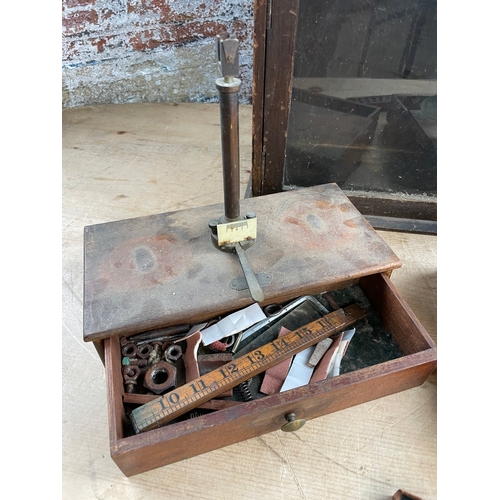 152 - Antique Weighing Scales & Cabinet By John Nesbitt