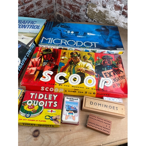 328 - Group Of Vintage Board Games Inc. Microdot Air Traffic Control