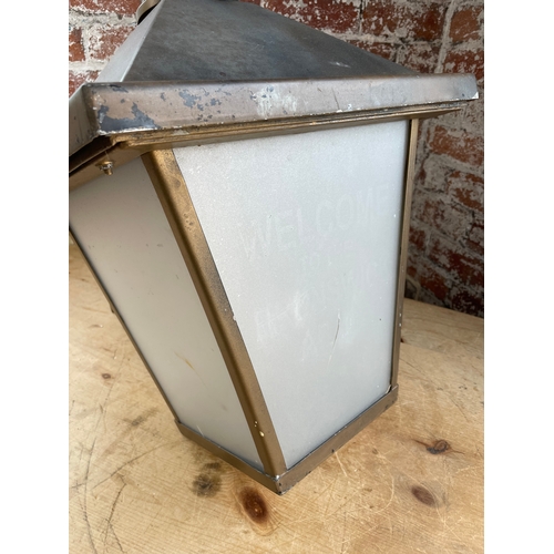 494 - Large External Pub Lantern With Aperture For PIR Unit.