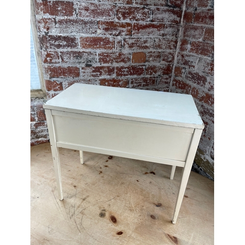 523 - Vintage Sewing Table With Contents