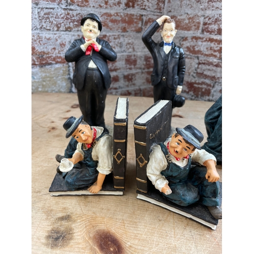 134 - Group Of Laurel & Hardy Figures