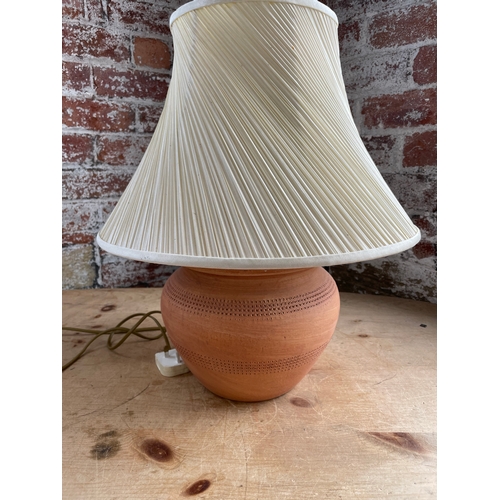 495 - Vintage BHS Terracotta Table Lamp