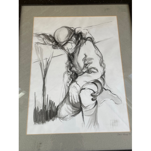 359 - Original Ceris Jones Signed Art Work. 1997.