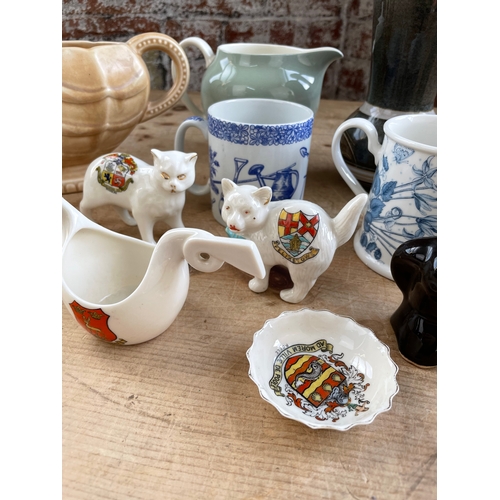 102 - Good Quality Group Of Collectables Inc Goss, Portmeirion, Denby, Wedgwood Etc.