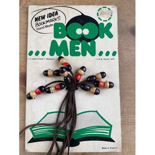 103 - Vintage Book Men Bookmark Shop Display Stand.