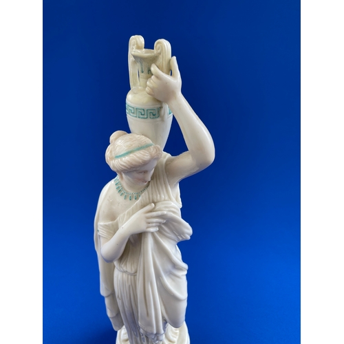 290 - Large 19th Century Glazed Porgelain Classical Figurine