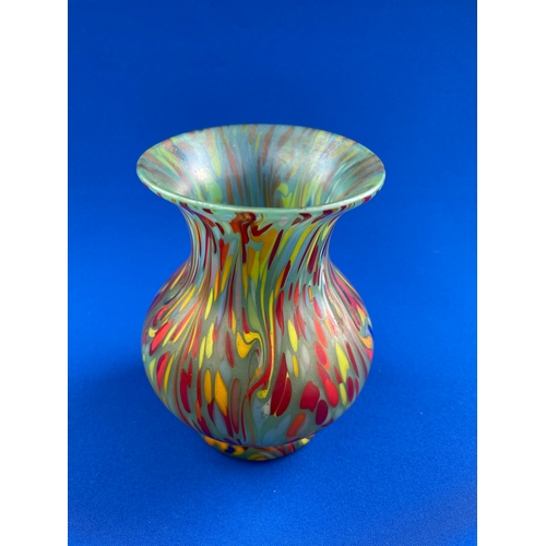 58 - Loetz Glass Vase Circa 1925 From The Ausfuehrung Range