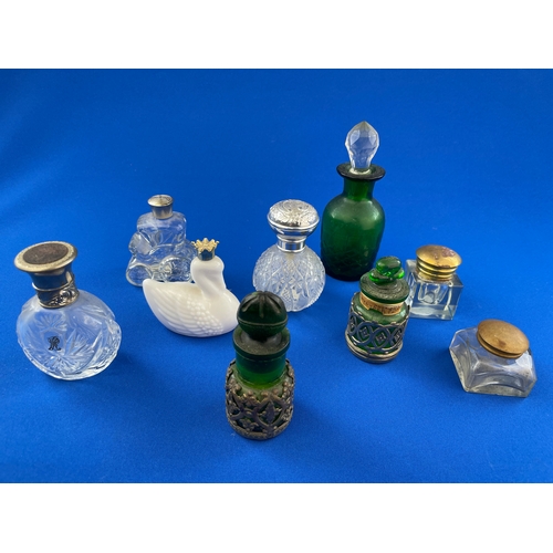 274 - Antique & Vintage Perfume Bottles & Ink Wells