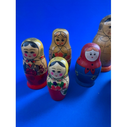 316 - Group Of Vintage Russian Dolls