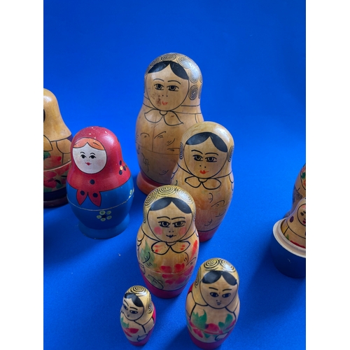 316 - Group Of Vintage Russian Dolls