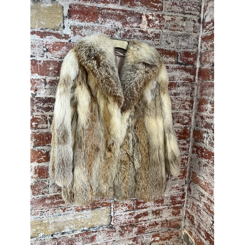 418 - Vintage Silver Fox Fur Coat