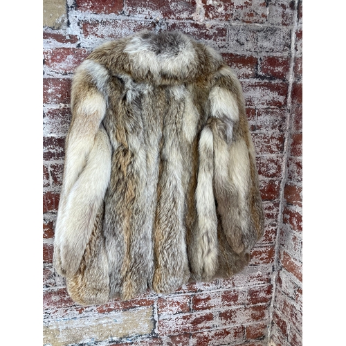 418 - Vintage Silver Fox Fur Coat