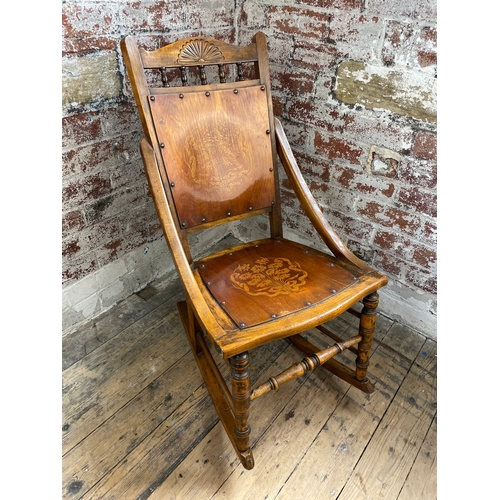 514 - Edwardian Arts & Crafts Rocking Chair