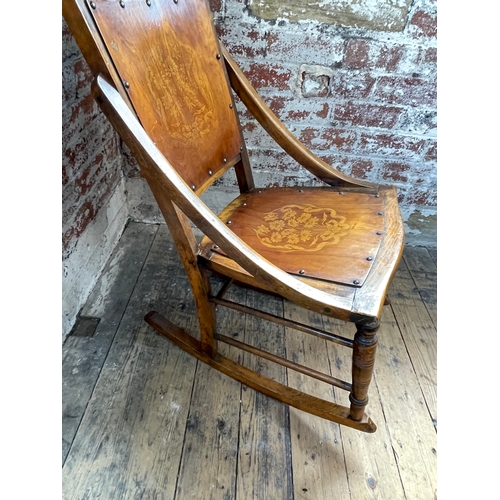 514 - Edwardian Arts & Crafts Rocking Chair