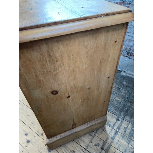 520 - Antique Pine Two Over Two Chest Of Drawers