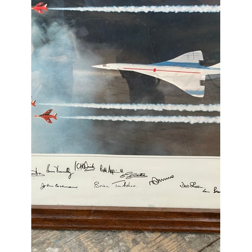 366 - 1970's Concord & The Red Arrows, Signed By The Pilots.