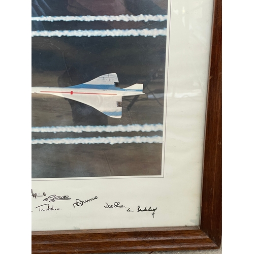 366 - 1970's Concord & The Red Arrows, Signed By The Pilots.