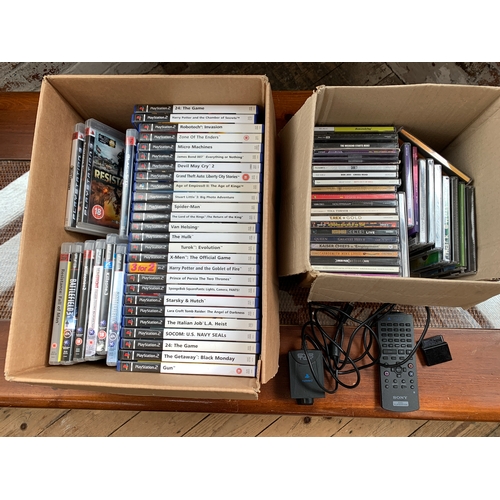 343 - Quantity of PS2 PlayStation 2 Games, CD's Remote and EyeToy Camera