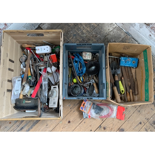 459 - Three Boxes of Tools inc Files and Wire Brush Cups