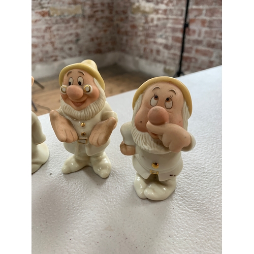 300A - Four Lenox Disney Cruet items Snow White and the Seven Dwarfs