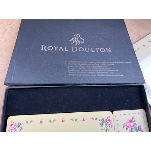454 - Boxed Royal Doulton Place & Table Mats