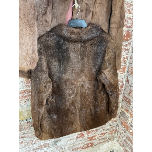 469 - Two Good Quality Vintage Fur Coats