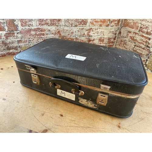 425 - Vintage Suitcase With Diecast Cars & Board Games