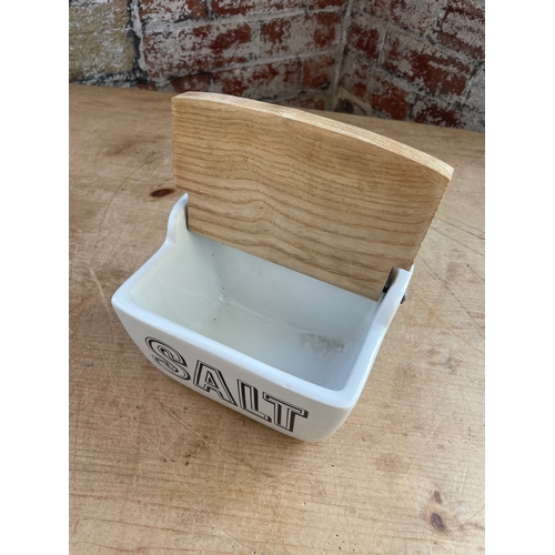 365 - 20th Century Stoneware Salt Box