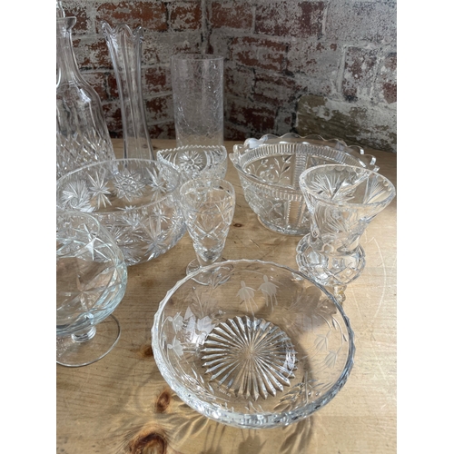 479 - Box OfGood Quality Crystal & Cut Glass Inc. Decanter