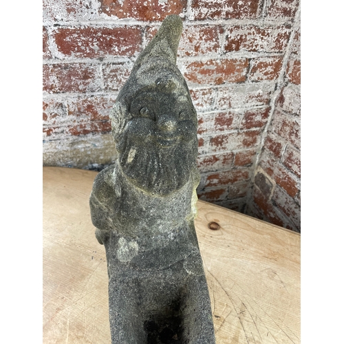 449 - Garden Gnome Pushing Wheelbarrow