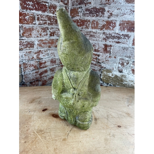 449 - Garden Gnome Pushing Wheelbarrow