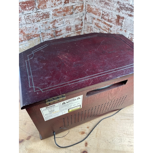 453 - Vintage Style Record Player With CD & Cassette Deck.