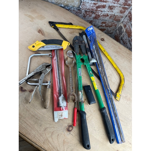 437 - Tools Inc. Bolt Cutters & Bow Saw