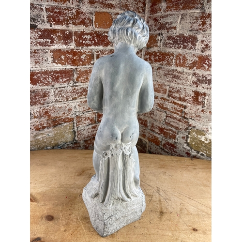 438 - Resin Cherub Garden Ornament