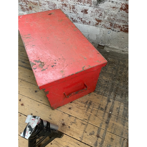 444 - Large Metal Tool Chest & Contents