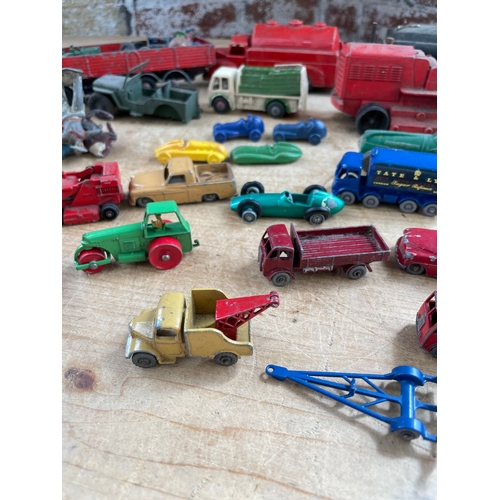 31 - Collection Of Toy Cars. Japanese Tin Plate, Dinky & Lesney etc.