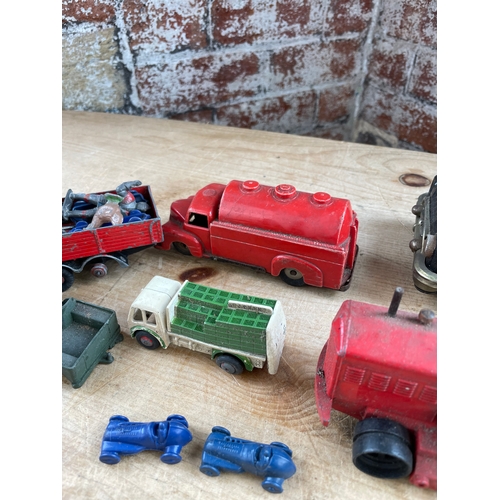 31 - Collection Of Toy Cars. Japanese Tin Plate, Dinky & Lesney etc.