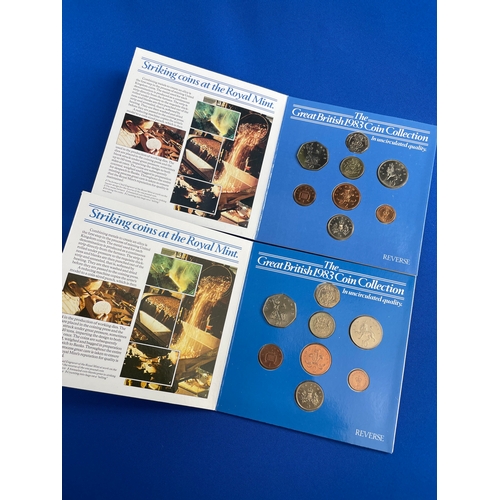 434 - Two Royal Mint 1983 Uncirculated British Coin Presentation Packs