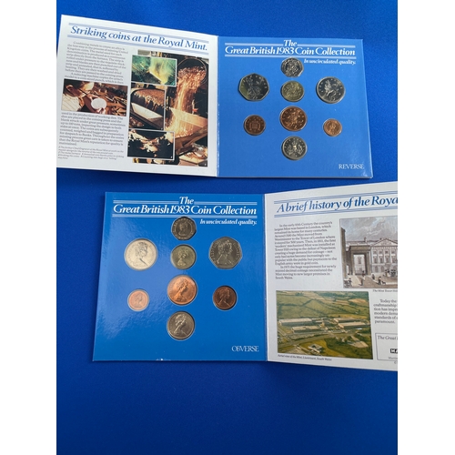 434 - Two Royal Mint 1983 Uncirculated British Coin Presentation Packs