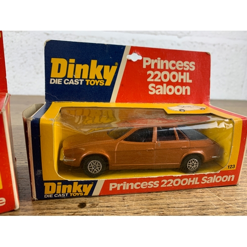 15 - Two Dinky Die Cast Toys - Super Cadillac Ambulance and Austin Princess 2200HL Saloon