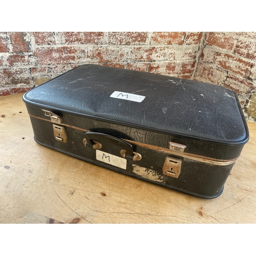 347 - Vintage Suitcase With Diecast Cars & Board Games