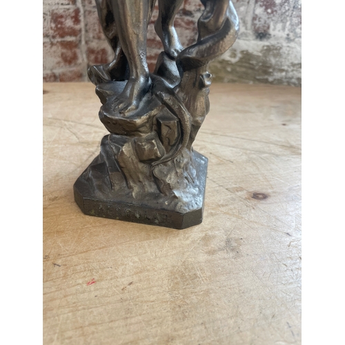 113 - Two Spelter Figures a/f