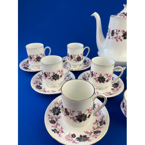 223 - Paragon Michelle Pattern Part Coffee Service 14 Pieces