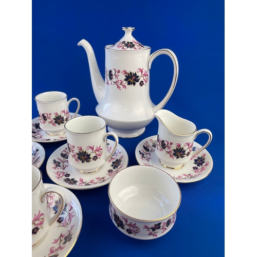 223 - Paragon Michelle Pattern Part Coffee Service 14 Pieces