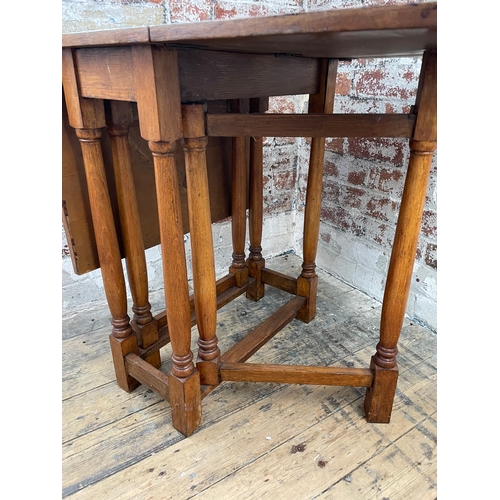 392 - Quality, Heavy Compact Drop Leaf Table