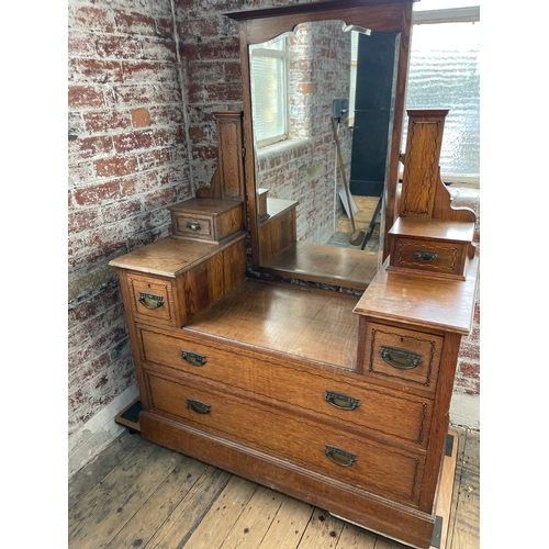 395 - Oak Edwardian Dressing Table